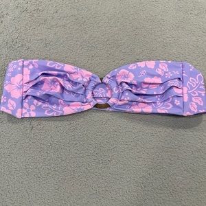 Kulani Kinis Strapless Bandeau Bikini Top - Floral